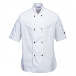 Rachel Ladies Short Sleeve Chefs Jacket