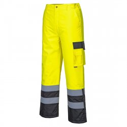 Hi-Vis Contrast Trousers - Lined