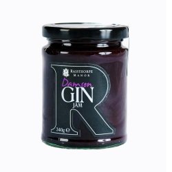 Country Collection Basket - 35cl of Sloe Gin, Port and Whisky with Raspberry, Damson, Orange and Rhubarb Gin Jams