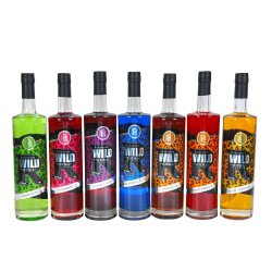 Wild Vodka Liqueur 70cl Collection - Green Apple, Toffee, Chocolate, Strawberry, Rasp & Apple, Tangy Orange, Blackcurrant