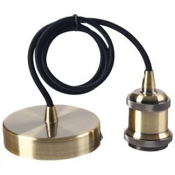 Girad Sudron Black/Bronze Pendant with E27 cap - (GD1673)