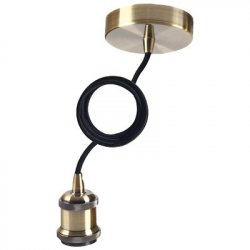 Girad Sudron Black/Bronze Pendant with E27 cap - (GD1673)