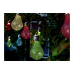 Luxform 10 LED Bulb Battery String Lights - Coloured (LF0807)