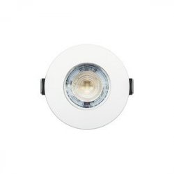 INTEGRAL EVOFIRE+FIRE RATED DOWNLIGHT 70MM CUTOUT IP65 390LM 3.8W 2700K  36 BEAM DIMMABLE 102LM/W WHITE ROUND + INSULATION GUARD (ILDLFR70D022)
