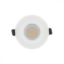 INTEGRAL LUXFIRE FIRE RATED DOWNLIGHT 70MM CUTOUT IP65 850LM 12W 4000K 55 BEAM DIMMABLE 71LM/W WHITE(ILDLFR70A010)