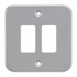 Knightsbridge Metalclad 2G grid faceplate - (GDFP002M)
