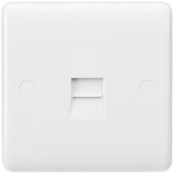 Knightsbridge Curved Edge Telephone Extension Socket - (CU7400)