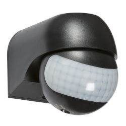 Knightsbridge IP44 180 Mini PIR Sensor - Black (OS0014B)