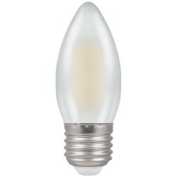 Crompton 5w LED Candle Filament Pearl Dimmable 2700K ES-E27 - (7192)