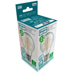 Crompton 5w LED GLS Filament Clear Dimmable 2700K  BC-B22d - (4184)
