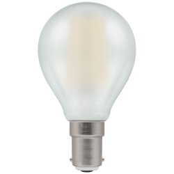 Crompton 5w LED Round Filament Pearl Dimmable 2700K SBC-B15d - (7260)