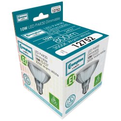 Crompton LED PAR30 Clear Dimmable 10W 3000K  ES-E27 (14879)