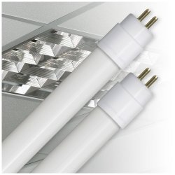 Crompton LED T5 Full Glass Tube 3ft Direct to Mains 240V AC  12W  4000K  G5 (12097)