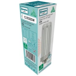 Crompton 32w Triple Turn TE 4-Pin 3500k - White - (CLTE32SW)