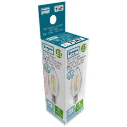 Crompton 5w LED Candle Filament Clear Dimmable 2700K SBC-B15d - (7147)