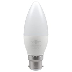 LED Smart Candle Thermal Plastic  Dimmable  5W  RGBW 3000K  BC-B22d