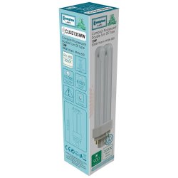 Crompton 13w CFL Double Turn DE Dimmable 3000K G24q-1 4-Pin - (CLDE13SWW)