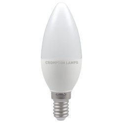 Crompton LED Candle Thermal Plastic  Dimmable  5.5W  6500K  SES-E14 (11489)