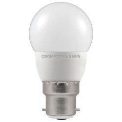 Crompton LED Round Thermal Plastic  Dimmable 5.5W 2700K  BC (13568)