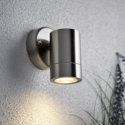 Saxby Palin LED 7W Stainless steel 1Lt  Outdoor Wall Light (13801)