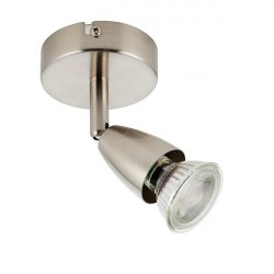 Saxby Amalfi Satin Nickel 1lt Single Spotlight (G2521013)