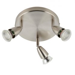 Saxby Amalfi Satin Nickel3lt Triple Spotlight (G2523413)