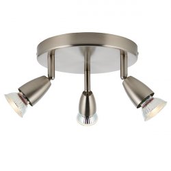 Saxby Amalfi Satin Nickel3lt Triple Spotlight (G2523413)