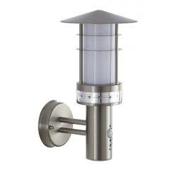 Saxby Pagoda Brushed Stainless Steel PIR 1lt LED 9.2W Lantern (13924)