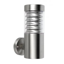 Saxby Equinox Stainless Steel 60W 1lt Outdoor Wall Light (49909)