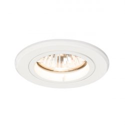 Saxby Shield PLUS 50W Fixed Fire Rated Downlight Matt white (61059)