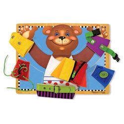 Melissa & Doug Basic Skills Puzzle Board - Wooden Educational Toy