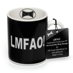 Acronymikz GH-AM4 Brilliant Design Laughing My Fucking Arse Off LMFAO Mug Black