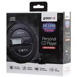 Groov-e GVPS210 Retro Series Personal CD Player with FM Radio Black - New