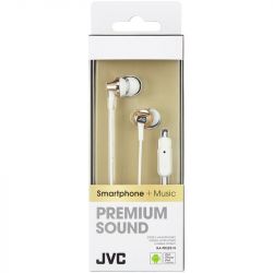 JVC HAFR325/GOLD 1.2m Cord Premium Sound In Ear Headphones with Remote & Mic