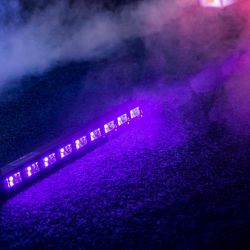 QTX 160.050 Ultraviolet UV Blacklight DJ Band Stage LED Light Bar with Brackets