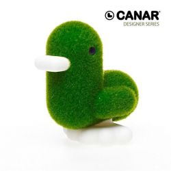 Dhink Dhink299-11 Canar 16cm Heart-shaped Banker Duck CANDY Series Tactile Grass