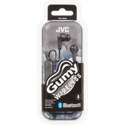 JVC HAFX9BT/BLACK Gumy Wireless Bluetooth Elastomer In Ear Headphones - Black