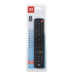 One for All URC1280 Contour Universal Combines 8 in 1 Remote Control - Black