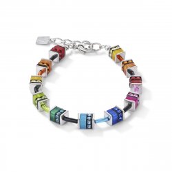 GeoCUBE Necklace, Bracelet & Earrings Polaris & Rhinestone Multicolour