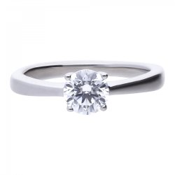 DiamonFire Silver 1.0ct Solitaire Zirconia Ring