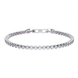 DiamonFire Silver Zirconia Tennis Line Bracelet