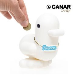 Dhink Dhink266-32 Canar 16cm Banker Duck CANDY Series Saving Bank - Princess