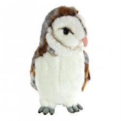 Soft Toy Bird. Barn Owl by Living Nature (28cm) AN358