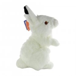 Soft Toy White Rabbit, Arctic Hare by Living Nature (28cm) AN477