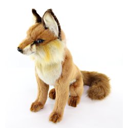 Soft Toy Red Fox Sitting by Hansa (33cm) 6098