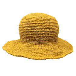 Hemp & Cotton Sun Hat - Yellow