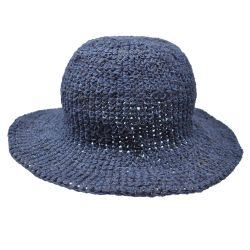 Hemp & Cotton Sun Hat - Blue