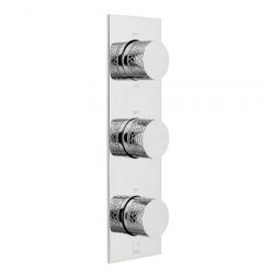 Vado Omika 3 Outlet 3 Handle Vertical Thermostatic Valve with All-Flow Function