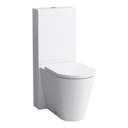 Kartell by Laufen Rimless Floorstanding Back to Wall Toilet Pan - White