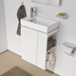 Laufen Pro S 470mm Cloakroom Vanity Unit with Open Right Hand Shelf - Matt White